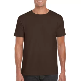   Softstyle rövid ujjú környakas póló, Gildan GI64000, Dark Chocolate-2XL