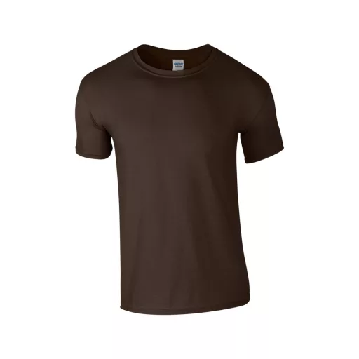 Softstyle rövid ujjú környakas póló, Gildan GI64000, Dark Chocolate-2XL