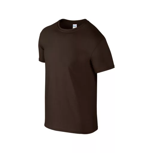 Softstyle rövid ujjú környakas póló, Gildan GI64000, Dark Chocolate-2XL