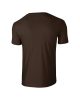 Softstyle rövid ujjú környakas póló, Gildan GI64000, Dark Chocolate-XL