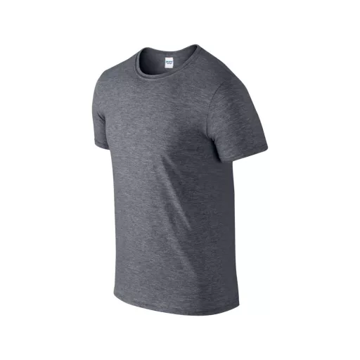 Softstyle rövid ujjú környakas póló, Gildan GI64000, Dark Heather-L
