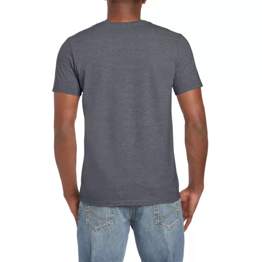 Softstyle rövid ujjú környakas póló, Gildan GI64000, Dark Heather-M