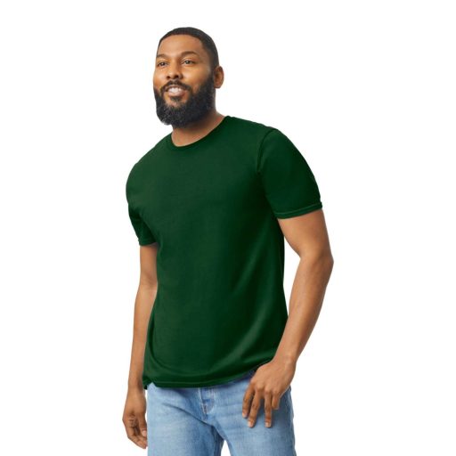 Softstyle rövid ujjú környakas póló, Gildan GI64000, Forest Green-3XL