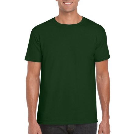 Softstyle rövid ujjú környakas póló, Gildan GI64000, Forest Green-M