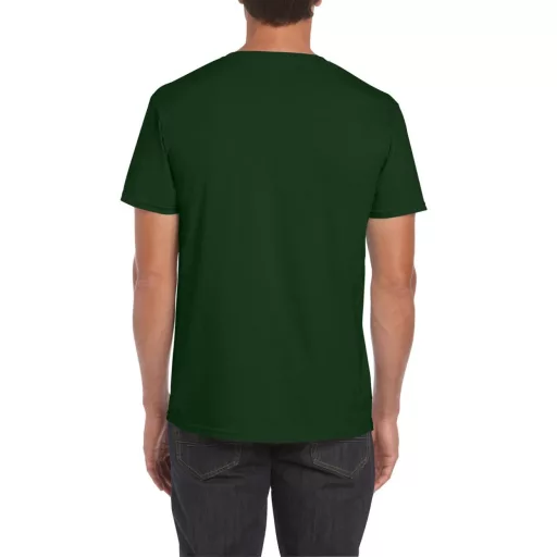 Softstyle rövid ujjú környakas póló, Gildan GI64000, Forest Green-S