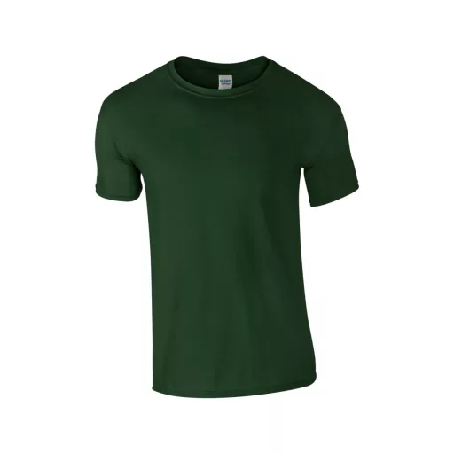 Softstyle rövid ujjú környakas póló, Gildan GI64000, Forest Green-S