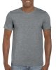 Softstyle rövid ujjú környakas póló, Gildan GI64000, Graphite Heather-3XL