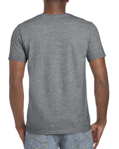 Softstyle rövid ujjú környakas póló, Gildan GI64000, Graphite Heather-4XL