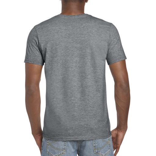 Softstyle rövid ujjú környakas póló, Gildan GI64000, Graphite Heather-4XL