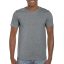 Softstyle rövid ujjú környakas póló, Gildan GI64000, Graphite Heather-S