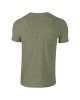Softstyle rövid ujjú környakas póló, Gildan GI64000, Heather Military Green-3XL