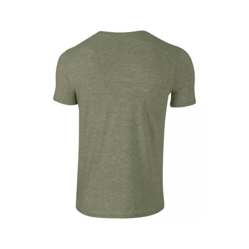 Softstyle rövid ujjú környakas póló, Gildan GI64000, Heather Military Green-L
