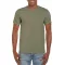 Softstyle rövid ujjú környakas póló, Gildan GI64000, Heather Military Green-XL