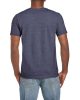 Softstyle rövid ujjú környakas póló, Gildan GI64000, Heather Navy-L