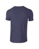 Softstyle rövid ujjú környakas póló, Gildan GI64000, Heather Navy-L