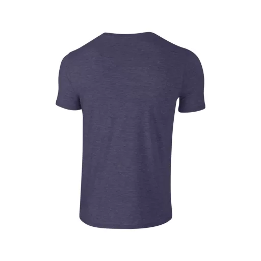 Softstyle rövid ujjú környakas póló, Gildan GI64000, Heather Navy-S