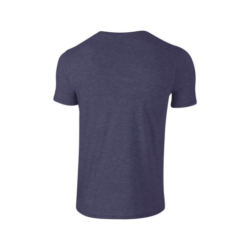 Softstyle rövid ujjú környakas póló, Gildan GI64000, Heather Navy-XL