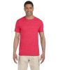 Softstyle rövid ujjú környakas póló, Gildan GI64000, Heather Red-M