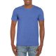 Softstyle rövid ujjú környakas póló, Gildan GI64000, Heather Royal-4XL