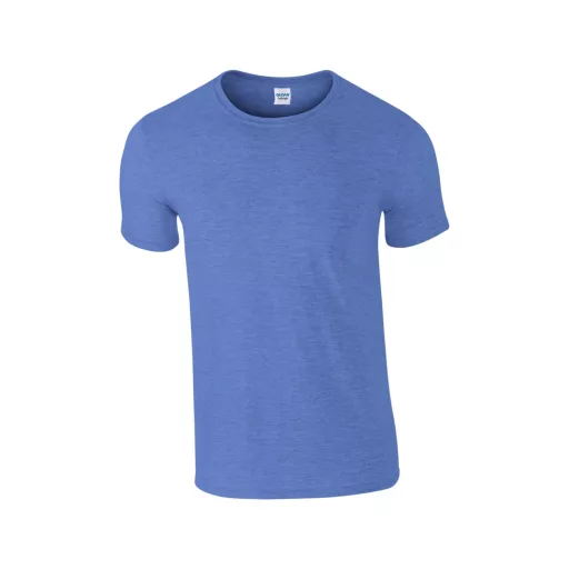 Softstyle rövid ujjú környakas póló, Gildan GI64000, Heather Royal-4XL
