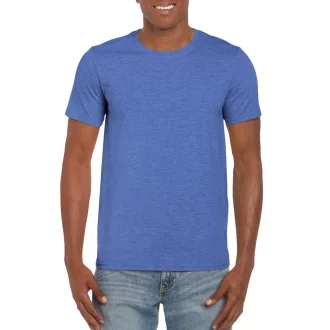  Softstyle rövid ujjú környakas póló, Gildan GI64000, Heather Royal-S