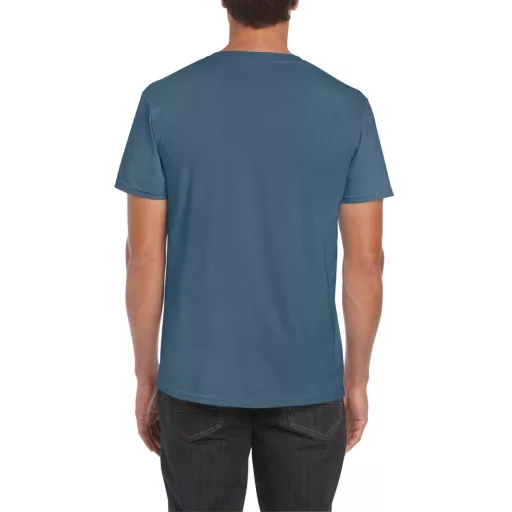 Softstyle rövid ujjú környakas póló, Gildan GI64000, Indigo Blue-S