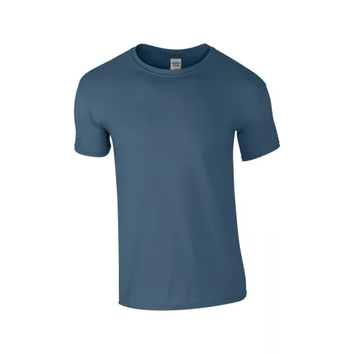 Softstyle rövid ujjú környakas póló, Gildan GI64000, Indigo Blue-S