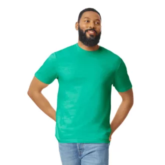   Softstyle rövid ujjú környakas póló, Gildan GI64000, Kelly Green-XL