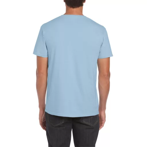 Softstyle rövid ujjú környakas póló, Gildan GI64000, Light Blue-S