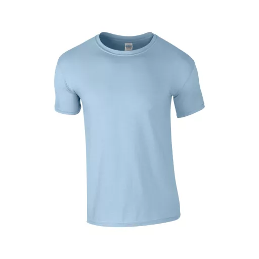 Softstyle rövid ujjú környakas póló, Gildan GI64000, Light Blue-S