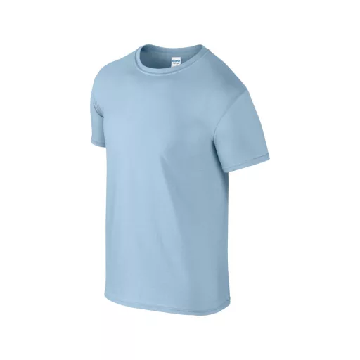Softstyle rövid ujjú környakas póló, Gildan GI64000, Light Blue-S
