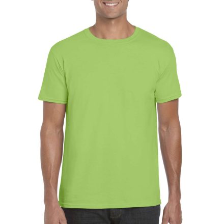 Softstyle rövid ujjú környakas póló, Gildan GI64000, Lime-2XL
