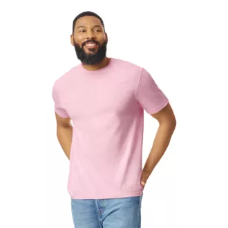   Softstyle rövid ujjú környakas póló, Gildan GI64000, Light Pink-L
