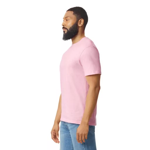Softstyle rövid ujjú környakas póló, Gildan GI64000, Light Pink-L