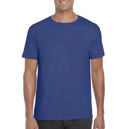 Softstyle rövid ujjú környakas póló, Gildan GI64000, Metro Blue-M