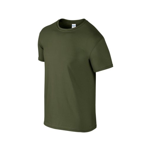 Softstyle rövid ujjú környakas póló, Gildan GI64000, Military Green-2XL