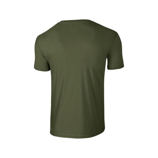 Softstyle rövid ujjú környakas póló, Gildan GI64000, Military Green-2XL
