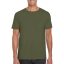 Softstyle rövid ujjú környakas póló, Gildan GI64000, Military Green-XL