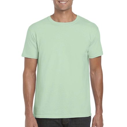 Softstyle rövid ujjú környakas póló, Gildan GI64000, Mint Green-2XL