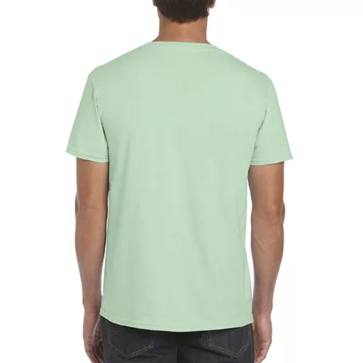 Softstyle rövid ujjú környakas póló, Gildan GI64000, Mint Green-M
