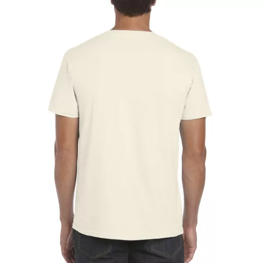 Softstyle rövid ujjú környakas póló, Gildan GI64000, Natural-XL