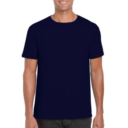 Softstyle rövid ujjú környakas póló, Gildan GI64000, Navy-M