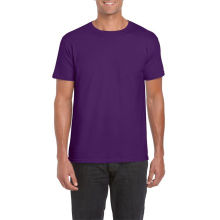 Softstyle rövid ujjú környakas póló, Gildan GI64000, Purple-4XL