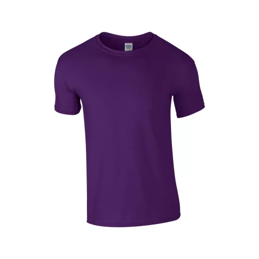 Softstyle rövid ujjú környakas póló, Gildan GI64000, Purple-4XL