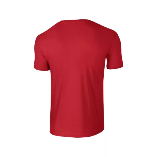 Softstyle rövid ujjú környakas póló, Gildan GI64000, Red-M