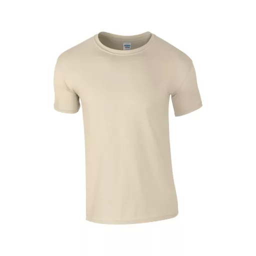 Softstyle rövid ujjú környakas póló, Gildan GI64000, Sand-S