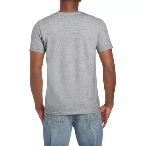 Softstyle rövid ujjú környakas póló, Gildan GI64000, RS Sport Grey-S