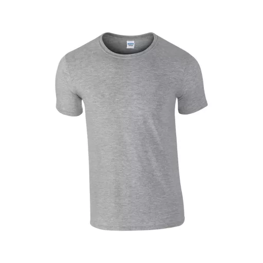 Softstyle rövid ujjú környakas póló, Gildan GI64000, RS Sport Grey-S