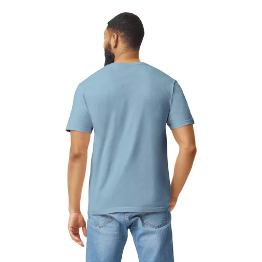 Softstyle rövid ujjú környakas póló, Gildan GI64000, Stone Blue-S
