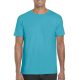 Softstyle rövid ujjú környakas póló, Gildan GI64000, Tropical Blue-S